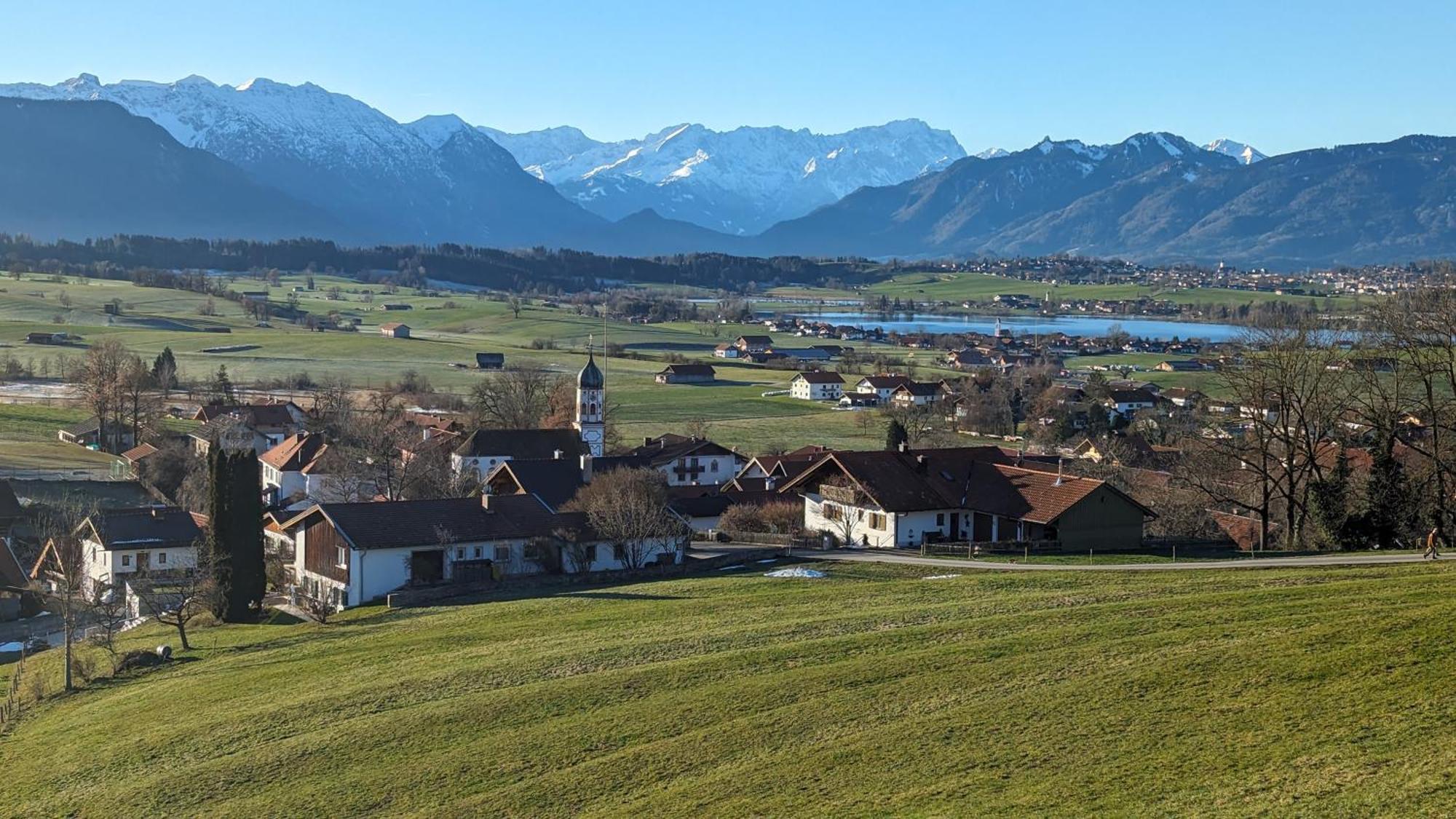 Liboria I Traumhafte Ferienwohnung In Aidling Am Riegsee Mit Atemberaubendem Panoramablick! Екстериор снимка