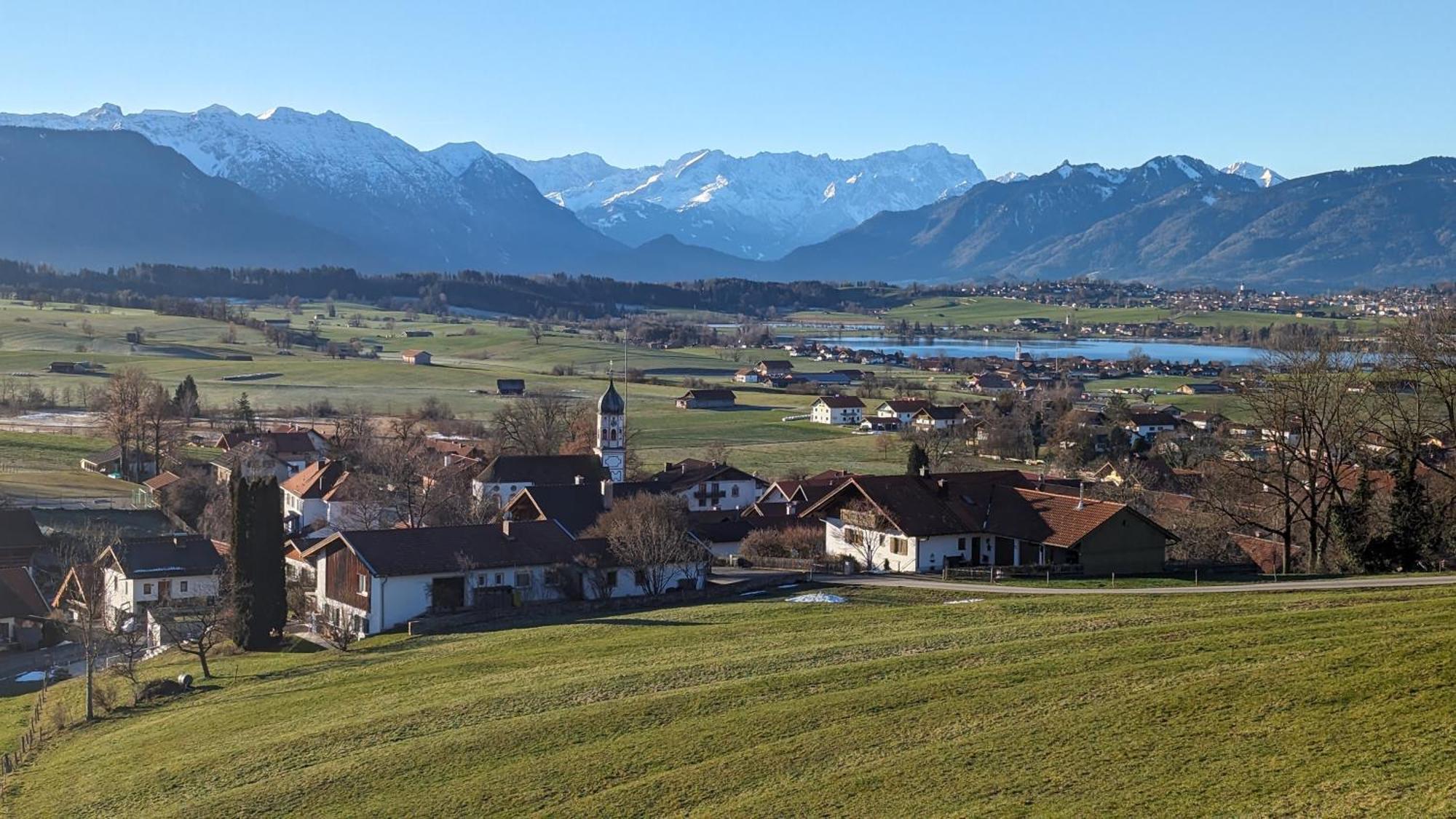 Liboria I Traumhafte Ferienwohnung In Aidling Am Riegsee Mit Atemberaubendem Panoramablick! Екстериор снимка